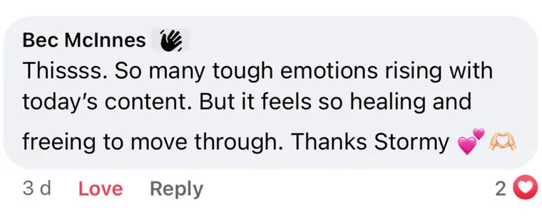A message from one of Storm’s clients