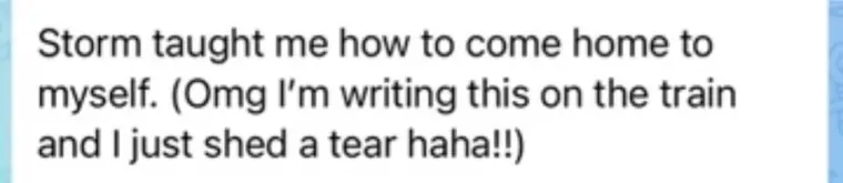 A message from one of Storm’s clients